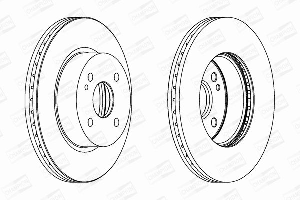 Диск тормозной MAZDA 2, CHAMPION (562564CH) Диск тормозной MAZDA 2, CHAMPION (562564CH)