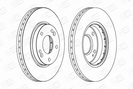 Диск тормозной HYUNDAI TRAJET, CHAMPION (562789CH)