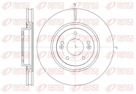 Диск гальмівний KIA OPTIMA, HYUNDAI GRANDEUR, REMSA (6143610) Диск гальмівний KIA OPTIMA, HYUNDAI GRANDEUR, REMSA (6143610)