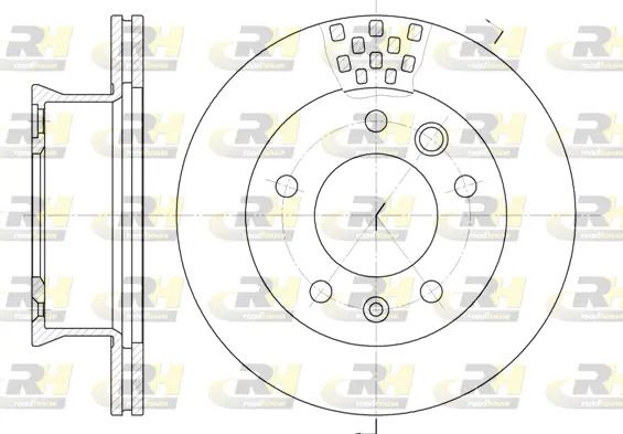 Диск гальмівний VW LT, MERCEDES-BENZ SPRINTER, ROAD HOUSE (646110) Диск гальмівний VW LT, MERCEDES-BENZ SPRINTER, ROAD HOUSE (646110)