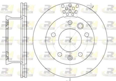 Диск гальмівний VW LT, MERCEDES-BENZ SPRINTER, ROAD HOUSE (646110) Диск гальмівний VW LT, MERCEDES-BENZ SPRINTER, ROAD HOUSE (646110)