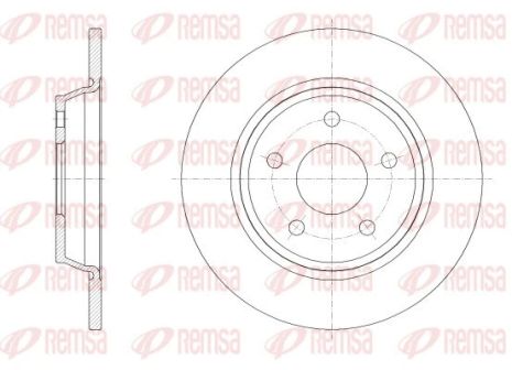 Диск гальмівний FORD FOCUS, REMSA (6252200)
