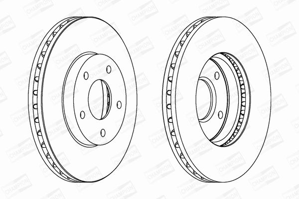 Диск тормозной NISSAN X-TRAIL, CHAMPION (562441CH) Диск тормозной NISSAN X-TRAIL, CHAMPION (562441CH)