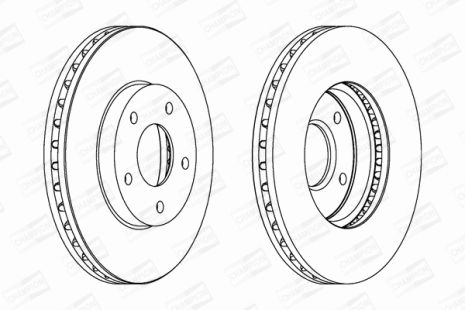 Диск тормозной NISSAN X-TRAIL, CHAMPION (562441CH)
