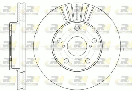 Диск гальмівний KIA CARENS, TOYOTA RAV, ROAD HOUSE (664010) Диск гальмівний KIA CARENS, TOYOTA RAV, ROAD HOUSE (664010)