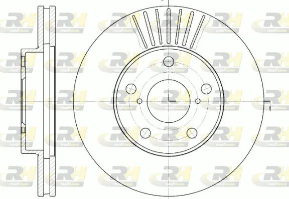 Диск гальмівний KIA CARENS, TOYOTA RAV, ROAD HOUSE (664010) Диск гальмівний KIA CARENS, TOYOTA RAV, ROAD HOUSE (664010)