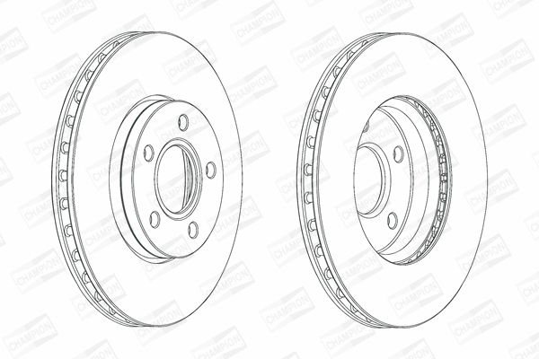 Диск тормозной FORD GRAND, CHAMPION (562752CH) Диск тормозной FORD GRAND, CHAMPION (562752CH)