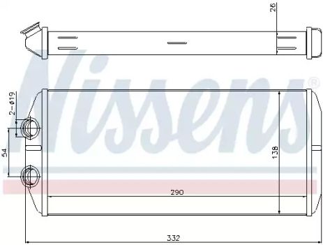Теплообменник, отопление салона 71164 PEUGEOT CITROEN