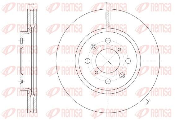 Диск гальмівний SUZUKI SWIFT, REMSA (6148110) Диск гальмівний SUZUKI SWIFT, REMSA (6148110)