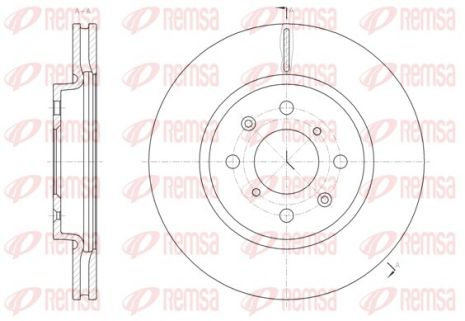 Диск гальмівний SUZUKI SWIFT, REMSA (6148110) Диск гальмівний SUZUKI SWIFT, REMSA (6148110)