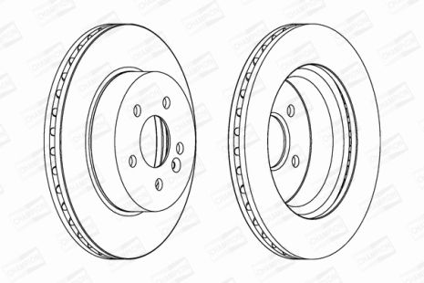 Диск тормозной MERCEDES-BENZ M-CLASS, CHAMPION (562099CH)