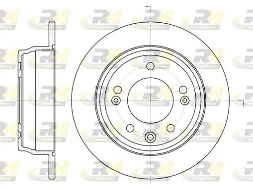 Диск тормозной JAC REFINE, KIA SPORTAGE, ROAD HOUSE (6110500) Диск тормозной JAC REFINE, KIA SPORTAGE, ROAD HOUSE (6110500)
