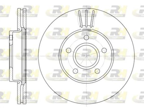 Диск тормозной VOLVO V40, FORD GRAND, ROAD HOUSE (671010) Диск тормозной VOLVO V40, FORD GRAND, ROAD HOUSE (671010)
