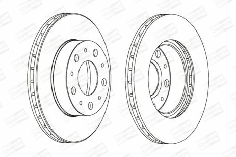 Диск гальмівний AUDI A8, CITROËN JUMPER, CHAMPION (561969CH) Диск гальмівний AUDI A8, CITROËN JUMPER, CHAMPION (561969CH)