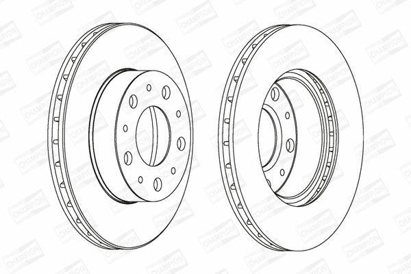 Диск гальмівний AUDI A8, CITROËN JUMPER, CHAMPION (561969CH) Диск гальмівний AUDI A8, CITROËN JUMPER, CHAMPION (561969CH)