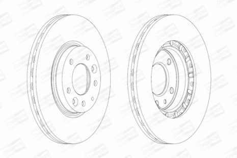 Диск тормозной MAZDA 6, CHAMPION (562633CH)