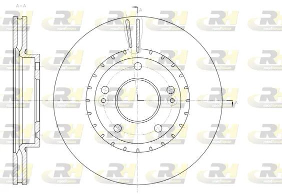 Диск гальмівний KIA CEE'D, HYUNDAI VELOSTER, ROAD HOUSE (6143410) Диск гальмівний KIA CEE'D, HYUNDAI VELOSTER, ROAD HOUSE (6143410)