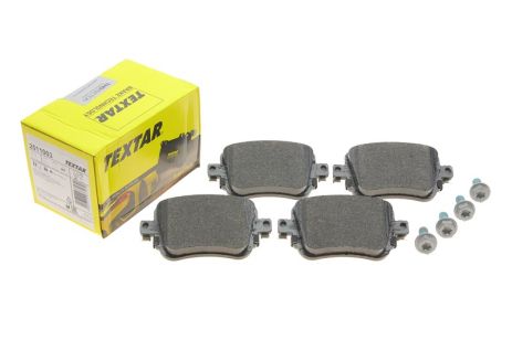 Комплект тормозных колодок, дисковый тормоз, SKODA OCTAVIA, VW POLO, TEXTAR (2511003)