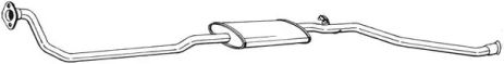 Глушник передній CITROEN Berlingo 96-03 Глушник передній CITROEN Berlingo 96-03