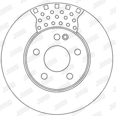Диск тормозной MERCEDES-BENZ B-CLASS, JURID (562314JC) Диск тормозной MERCEDES-BENZ B-CLASS, JURID (562314JC)