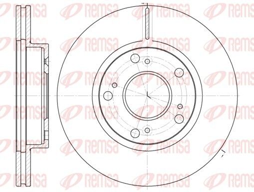 Диск тормозной HONDA CIVIC, REMSA (6126310) Диск тормозной HONDA CIVIC, REMSA (6126310)