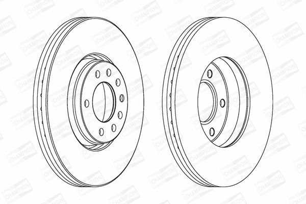 Диск тормозной SAAB 9-5, OPEL MERIVA, CHAMPION (562240CH) Диск тормозной SAAB 9-5, OPEL MERIVA, CHAMPION (562240CH)