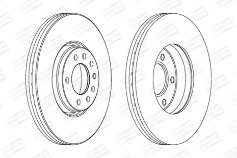 Диск тормозной SAAB 9-5, OPEL MERIVA, CHAMPION (562240CH)