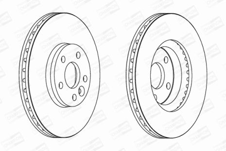 Диск тормозной FORD AUSTRALIA, VOLVO XC70, CHAMPION (562628CH)