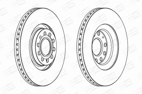 Диск тормозной SEAT EXEO, AUDI A6, CHAMPION (562978CH1)