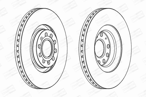 Диск тормозной SEAT EXEO, AUDI A6, CHAMPION (562978CH1) Диск тормозной SEAT EXEO, AUDI A6, CHAMPION (562978CH1)