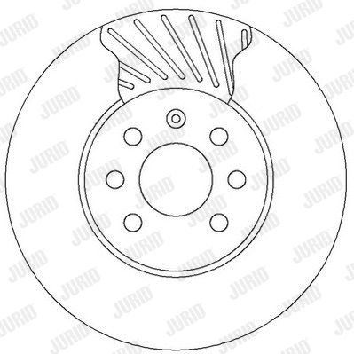 Диск гальмівний VAUXHALL ASTRA, OPEL ASTRA, JURID (562315JC)