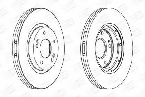 Диск тормозной HYUNDAI SANTA, MITSUBISHI ASX, CHAMPION (562549CH)