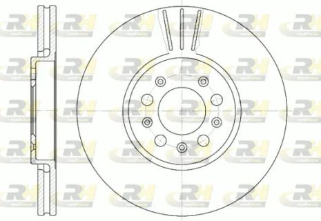 Диск тормозной VW POLO, SKODA RAPID, ROAD HOUSE (654410)