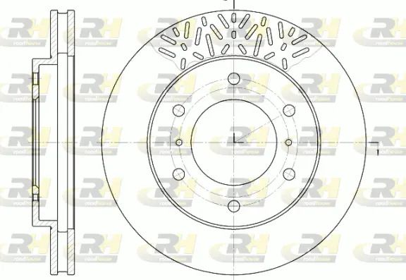 Диск гальмівний MITSUBISHI PAJERO, ROAD HOUSE (663910) Диск гальмівний MITSUBISHI PAJERO, ROAD HOUSE (663910)