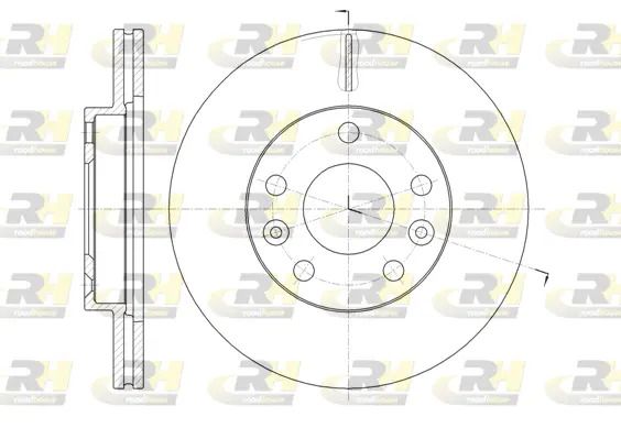 Диск тормозной RENAULT DUSTER, DACIA DUSTER, ROAD HOUSE (6147810) Диск тормозной RENAULT DUSTER, DACIA DUSTER, ROAD HOUSE (6147810)