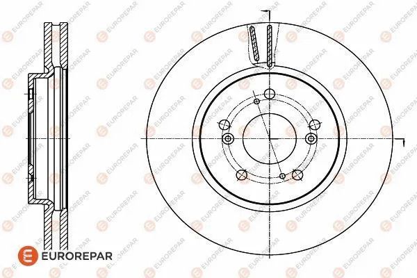 Диск тормозной HONDA CR-V, EUROREPAR (1622807580) Диск тормозной HONDA CR-V, EUROREPAR (1622807580)