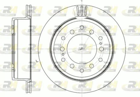 Диск гальмівний TOYOTA (FAW), LEXUS GX, ROAD HOUSE (695610) Диск гальмівний TOYOTA (FAW), LEXUS GX, ROAD HOUSE (695610)