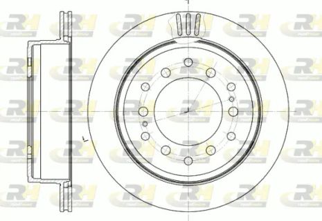 Диск гальмівний TOYOTA (FAW), LEXUS GX, ROAD HOUSE (695610)