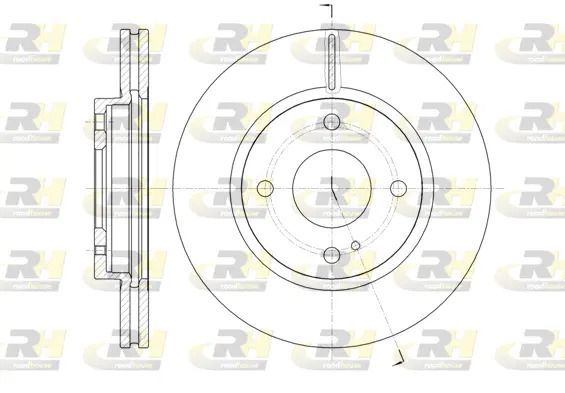 Диск гальмівний FORD FIESTA, ROAD HOUSE (6129910) Диск гальмівний FORD FIESTA, ROAD HOUSE (6129910)