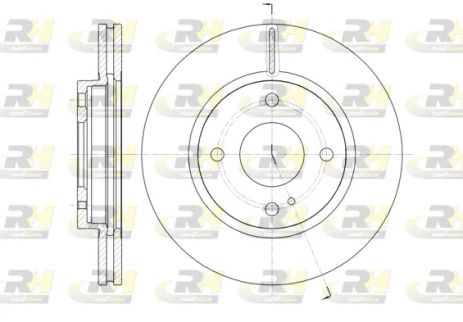 Диск гальмівний FORD FIESTA, ROAD HOUSE (6129910) Диск гальмівний FORD FIESTA, ROAD HOUSE (6129910)