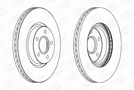 Диск тормозной FORD AUSTRALIA, VOLVO V40, CHAMPION (562363CH)
