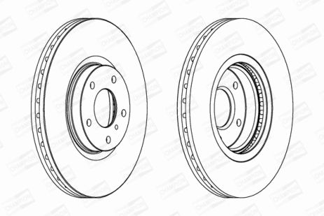 Диск тормозной INFINITI G, NISSAN MURANO, CHAMPION (563032CH1)