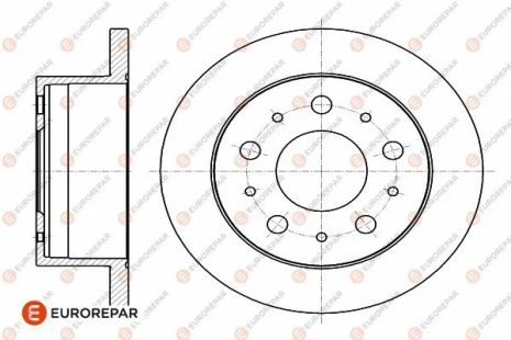 Диск тормозной VAUXHALL MOVANO, OPEL MOVANO, EUROREPAR (1642766780)
