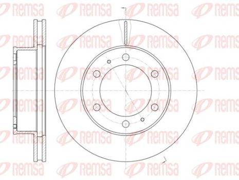 Диск тормозной TOYOTA FORTUNER, REMSA (6120510)