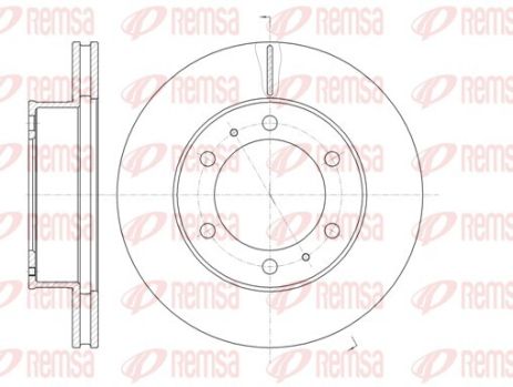 Диск гальмівний TOYOTA FORTUNER, REMSA (6120510)