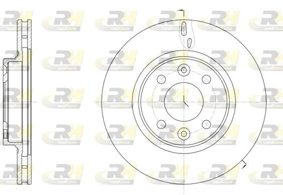 Диск гальмівний RENAULT TWINGO, SMART FORFOUR, ROAD HOUSE (6153510) Диск гальмівний RENAULT TWINGO, SMART FORFOUR, ROAD HOUSE (6153510)