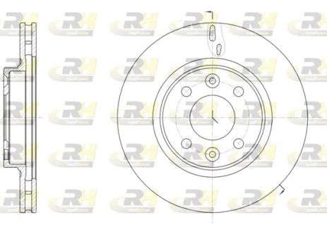 Диск гальмівний RENAULT TWINGO, SMART FORFOUR, ROAD HOUSE (6153510) Диск гальмівний RENAULT TWINGO, SMART FORFOUR, ROAD HOUSE (6153510)