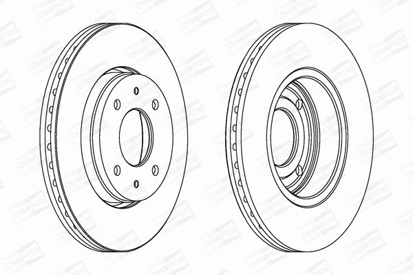 Диск гальмівний VOLVO S40, MITSUBISHI CARISMA, CHAMPION (562088CH) Диск гальмівний VOLVO S40, MITSUBISHI CARISMA, CHAMPION (562088CH)