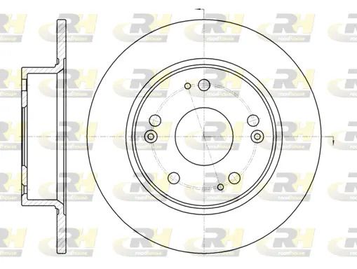 Диск тормозной HONDA ACCORD, ROAD HOUSE (698400) Диск тормозной HONDA ACCORD, ROAD HOUSE (698400)
