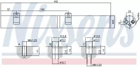 Осушитель, кондиционер 95596 MERCEDESBENZ Осушитель, кондиционер 95596 MERCEDESBENZ
